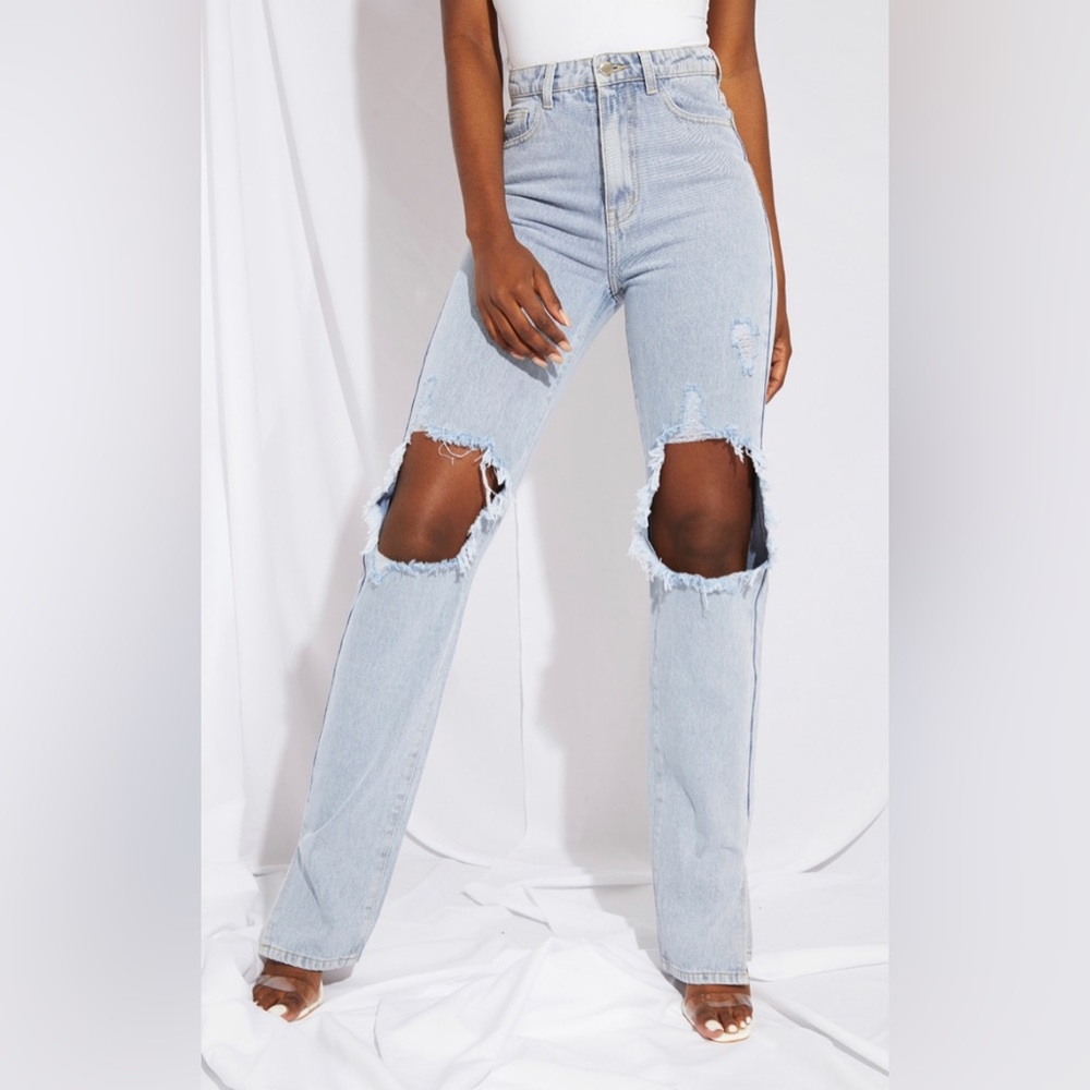 Tall Ripped Distressed Womens Jeans